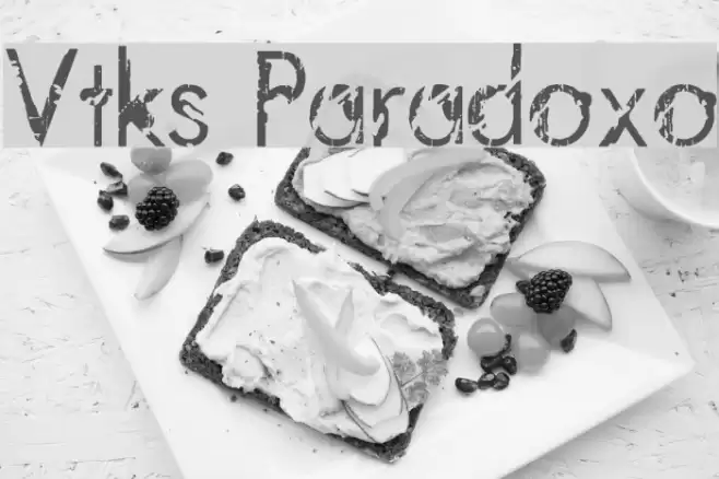 Vtks Paradoxo Font examples