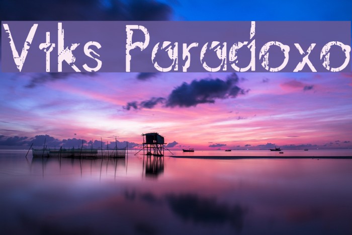 Vtks Paradoxo Schriftart examples