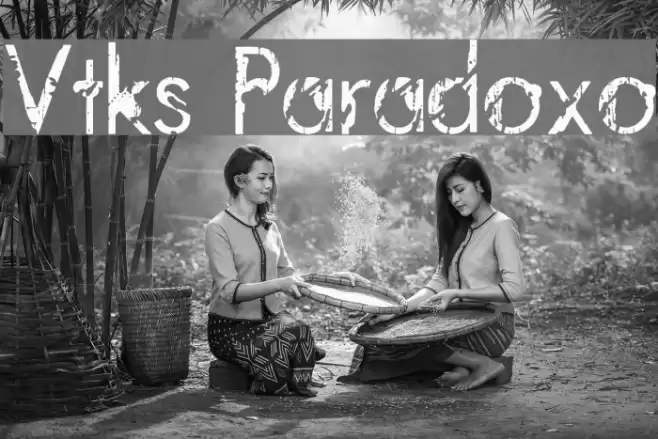 Vtks Paradoxo Font examples