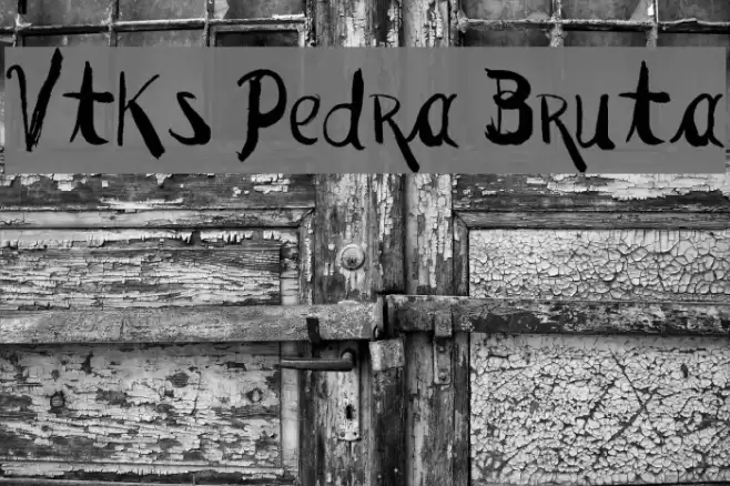 Vtks Pedra Bruta Font examples