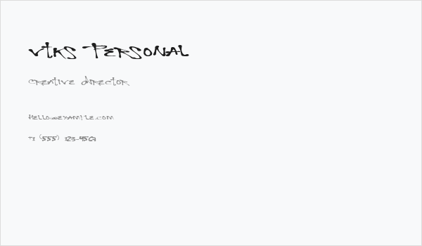 Vtks Personal Business Card
