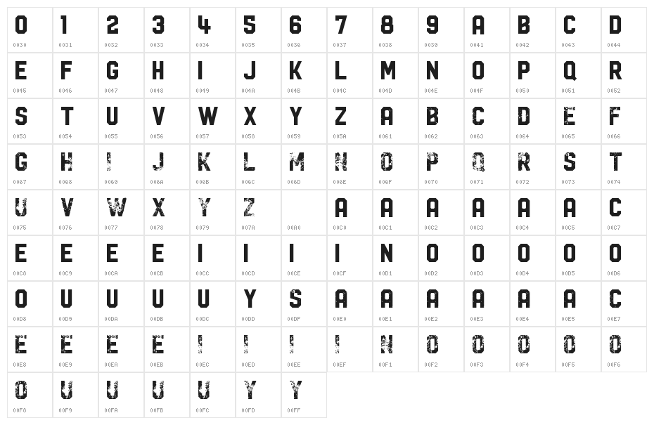 Vtks Propaganda Character Map