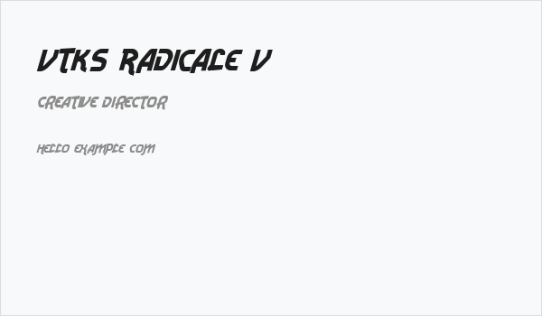 Vtks Radicale v2 Business Card