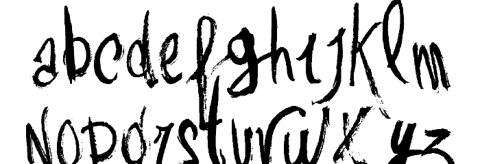 Vtks Rash Font LOWERCASE