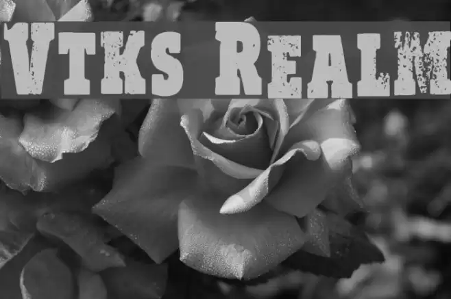 Vtks Realm Font examples