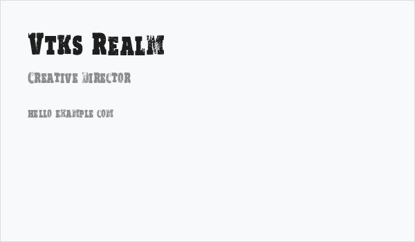 Vtks Realm Business Card