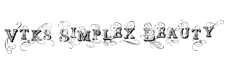 Vtks Simplex Beauty 2  Free Fonts Download