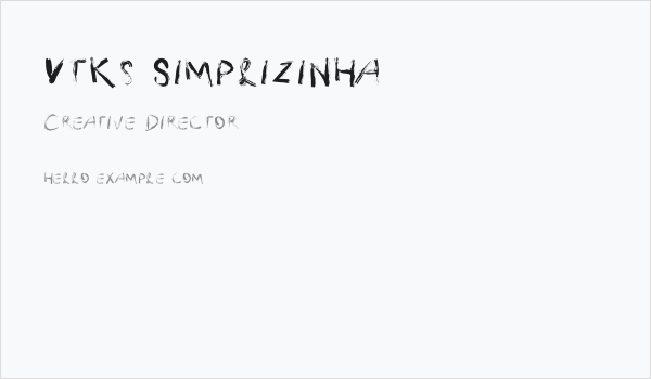 Vtks Simplizinha Business Card