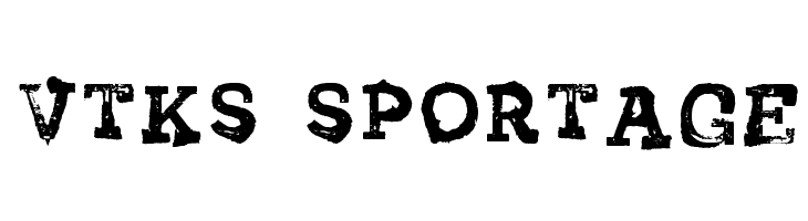 Vtks Sportage Schriftart