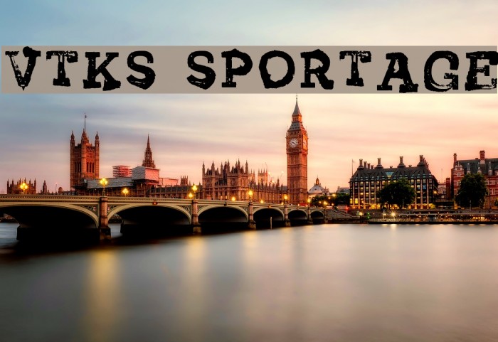 Vtks Sportage Schriftart examples