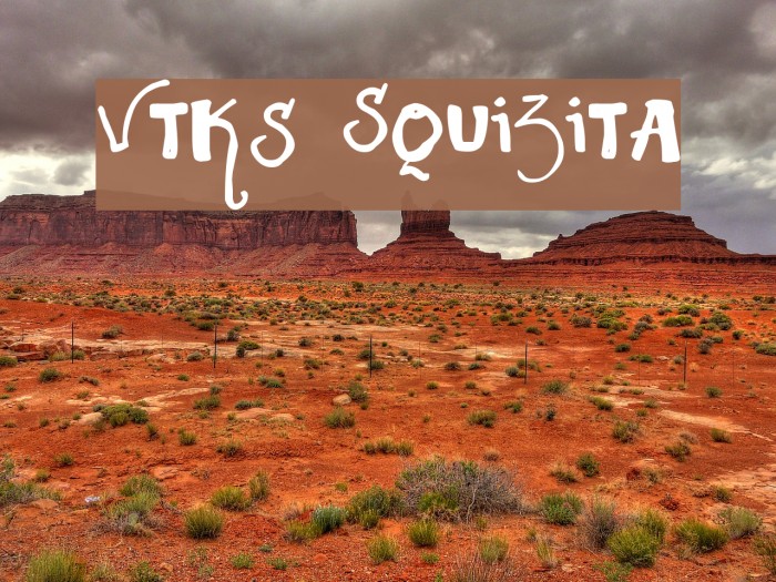 Vtks Squizita Font examples