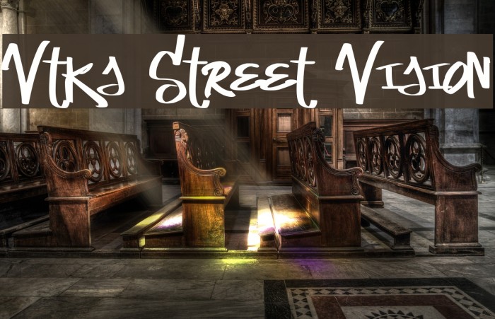 Vtks Street Vision Font examples