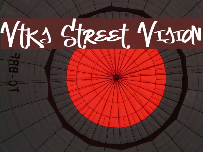 Vtks Street Vision Font examples