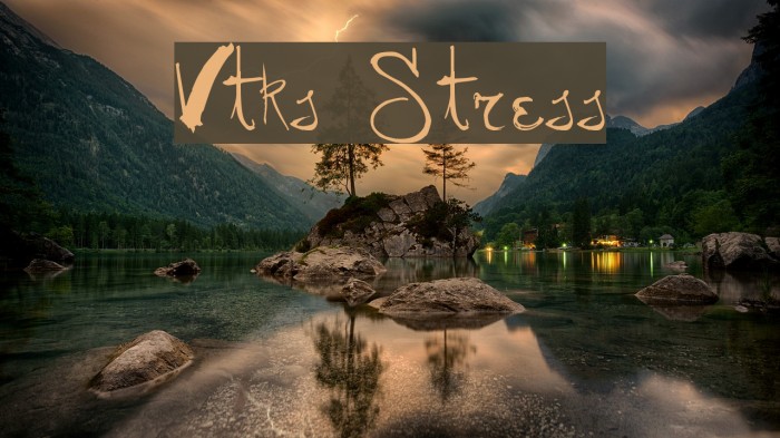 Vtks Stress Font examples