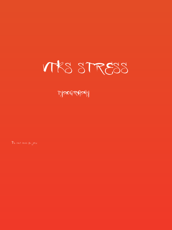 Vtks Stress Poster