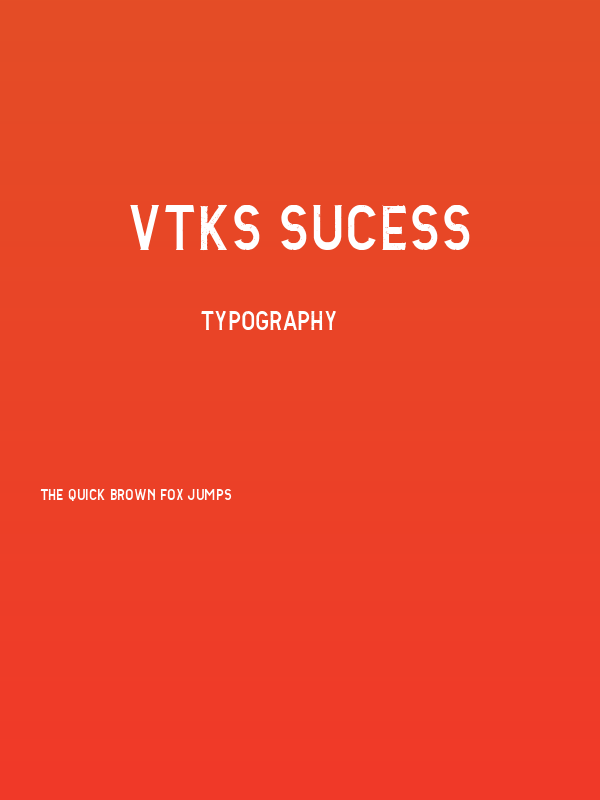 Vtks Sucess Poster
