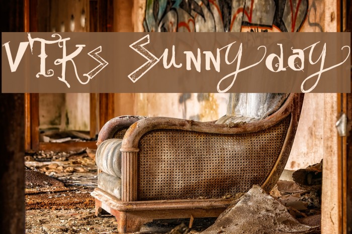 Vtks Sunny Day Font examples