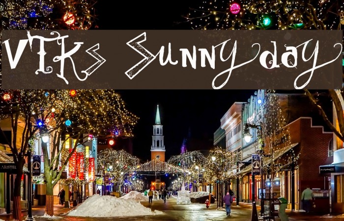 Vtks Sunny Day Font examples