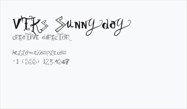 Vtks Sunny Day Business Card