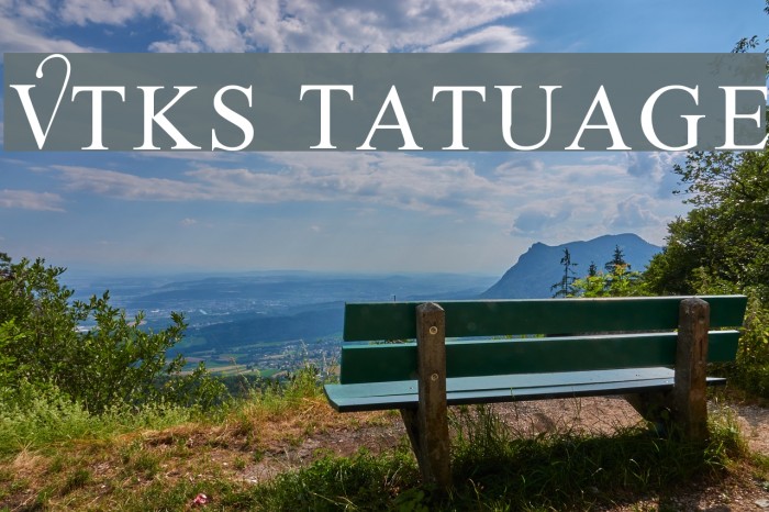 Vtks Tatuage2 Font examples