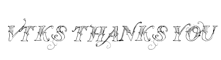 Vtks Thanks You  नि: शुल्क फ़ॉन्ट्स डाउनलोड