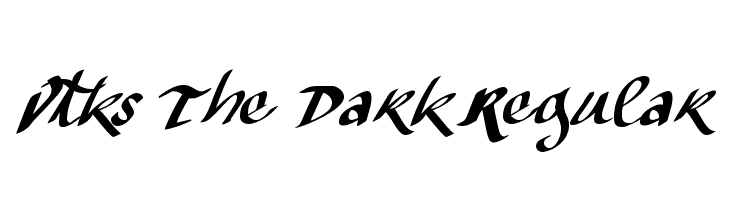Vtks The Dark Regular Font - FFonts.net