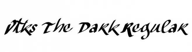 Vtks The Dark Regular  フリーフォントのダウンロード
