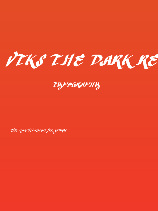 Vtks The Dark Regular Poster
