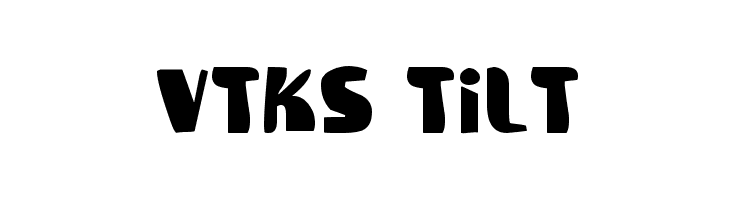 Vtks Tilt Schriftart
