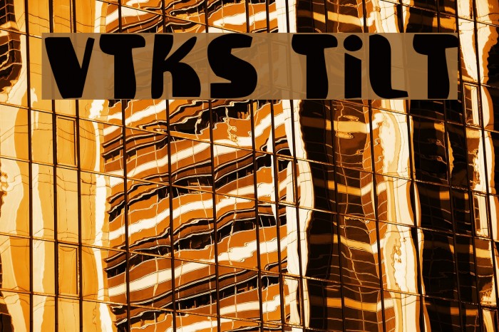Vtks Tilt Font examples
