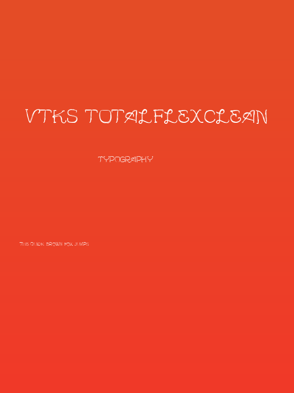 Vtks TotalFlexClean Poster