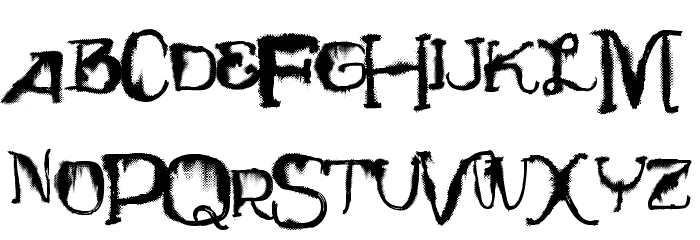 Vtks TotalFlexDisturbed Font LOWERCASE