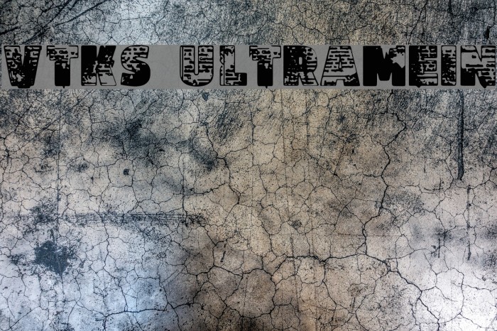 Vtks Ultramein Font examples