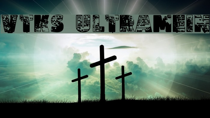 Vtks Ultramein Font examples