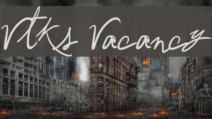 Vtks Vacancy Font examples