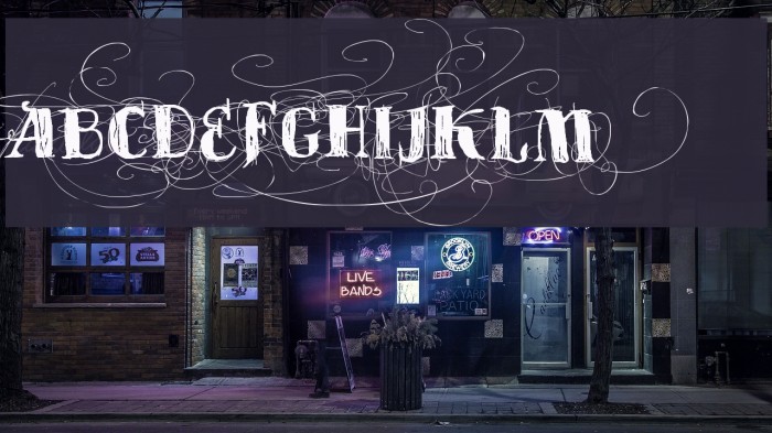 Vtks Velhos Tempos Font examples