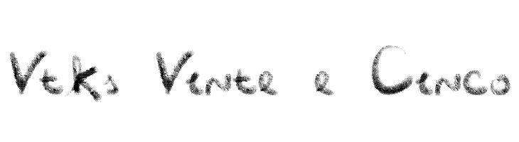 Vtks Vinte e Cinco  Free Fonts Download