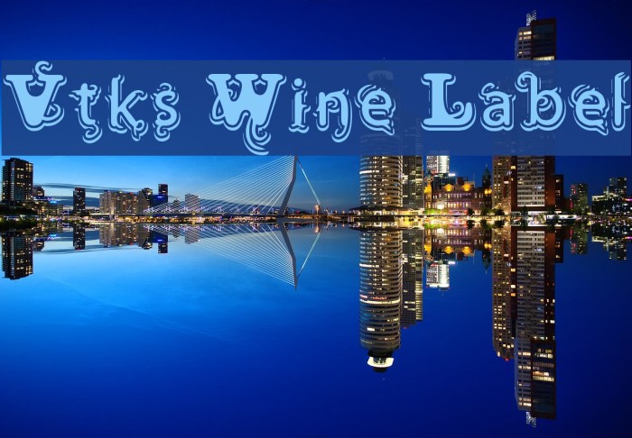 Vtks Wine Label Font examples