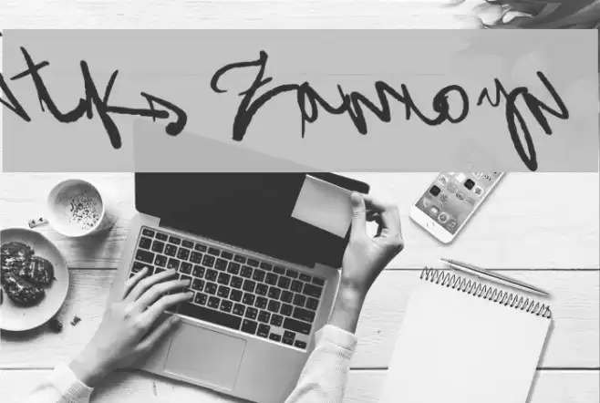 Vtks Zamioyn4 Font examples