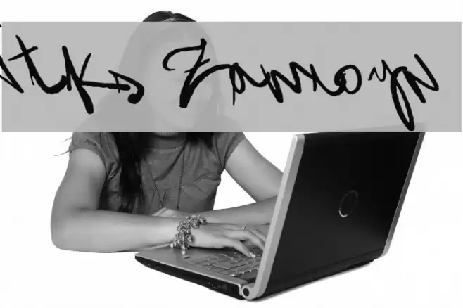 Vtks Zamioyn4 Font examples