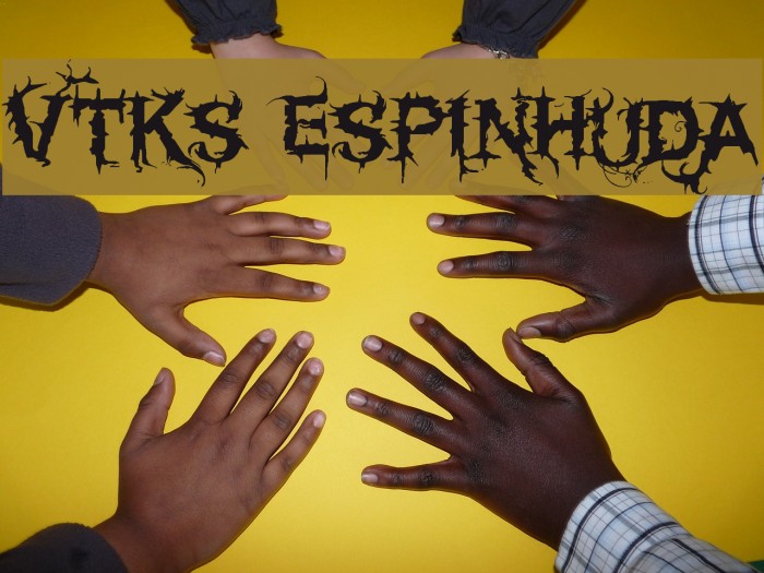 Vtks espinhuda Font examples