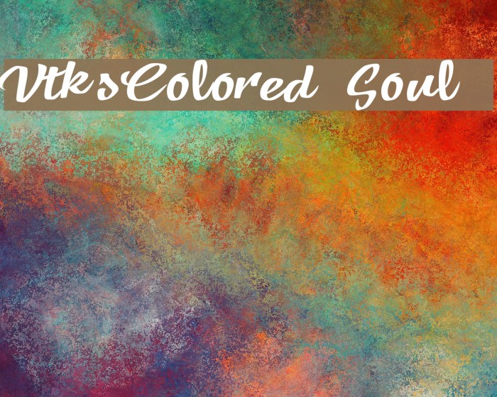 VtksColored Soul 3 Font examples