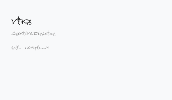 vtks 38 Business Card