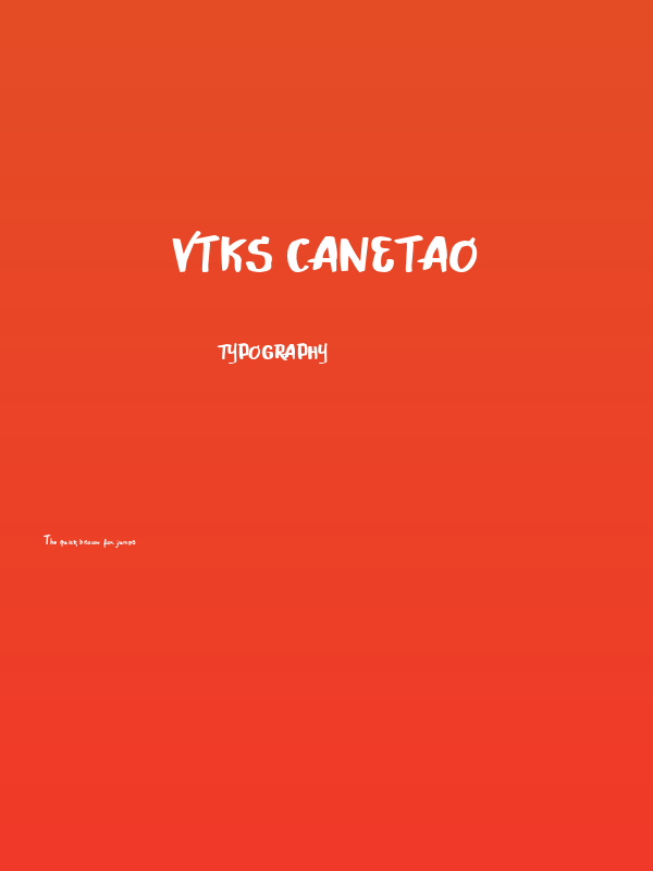 vtks Canetao Poster
