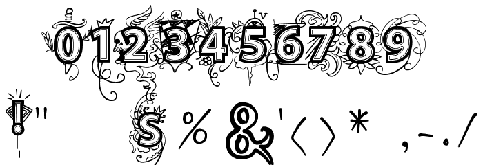 vtks Deja Vu Font OTHER CHARS