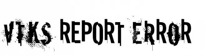 vtks REPORT erRoR  Frei Schriftart Herunterladen