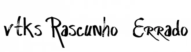 vtks Rascunho  Errado  免费字体下载