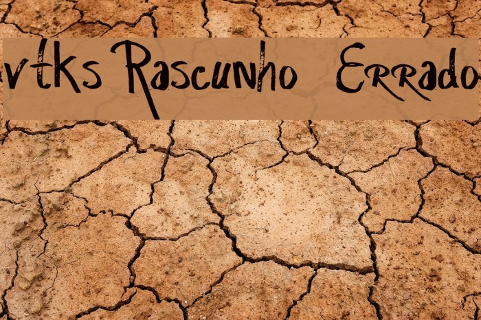 vtks Rascunho Errado Font examples