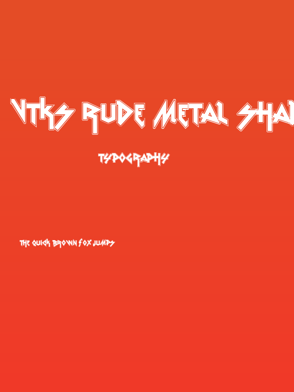 vtks Rude Metal shadow Poster