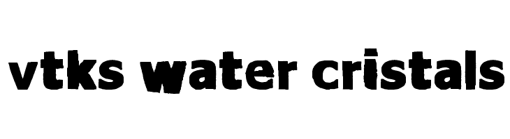 vtks Water cristals  Fuentes Gratis Descargar